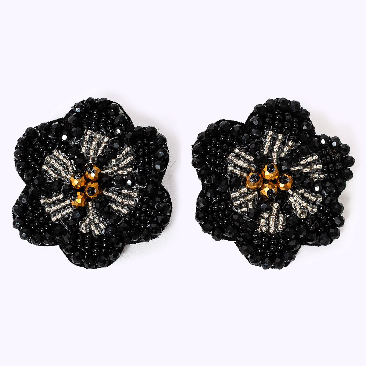 Beaded earrings "My Bloom"