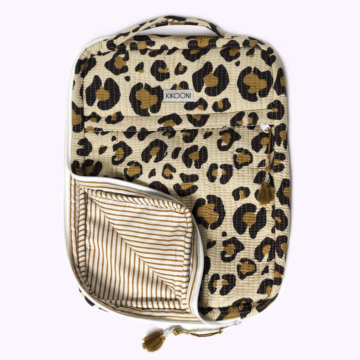 14 Zoll - kleine Handgemachte Laptoptasche "oh Leo"