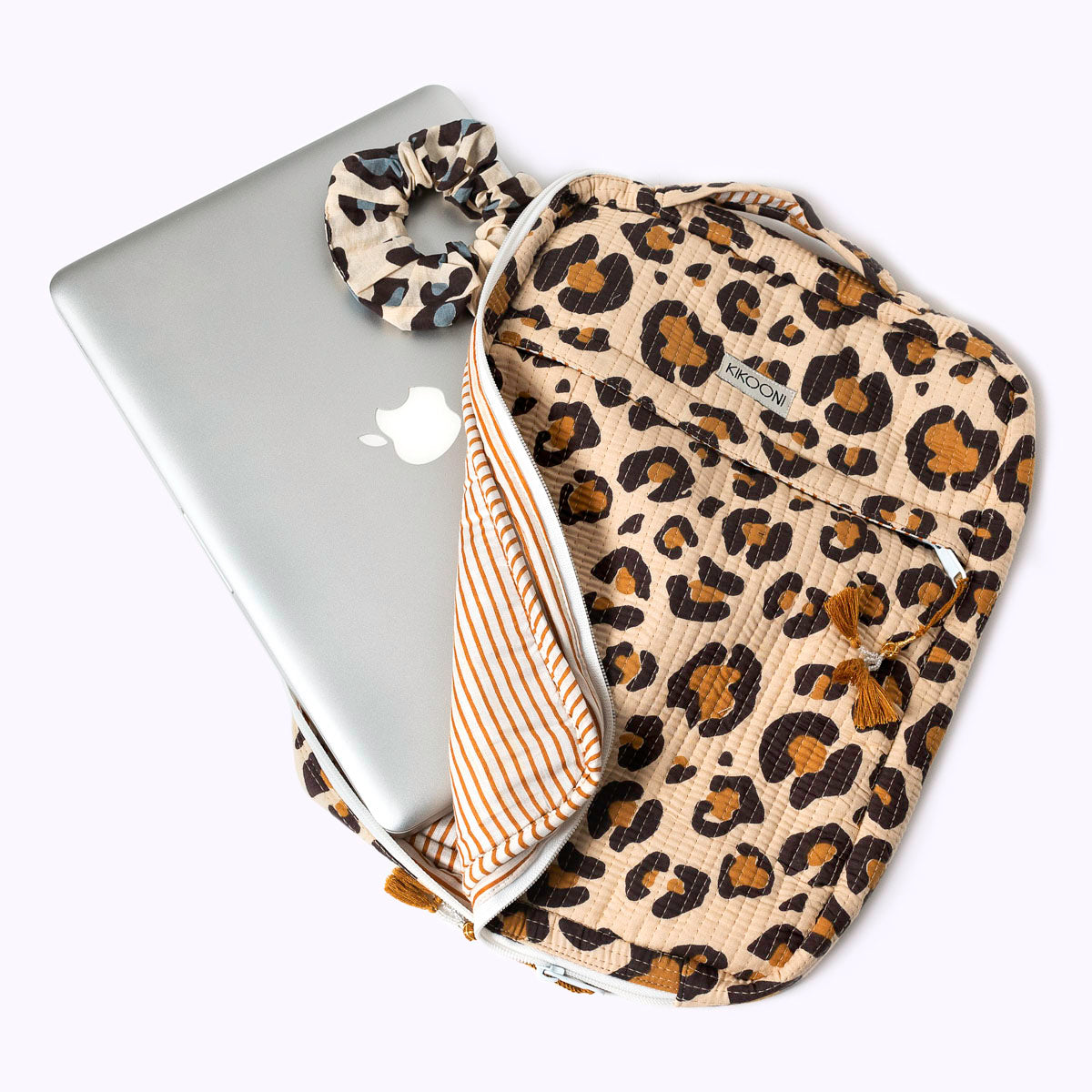 14 Zoll - kleine Handgemachte Laptoptasche "oh Leo"