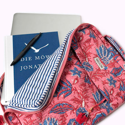 14  Zoll Handgemachte Laptoptasche "Blooming Dreams"  Small