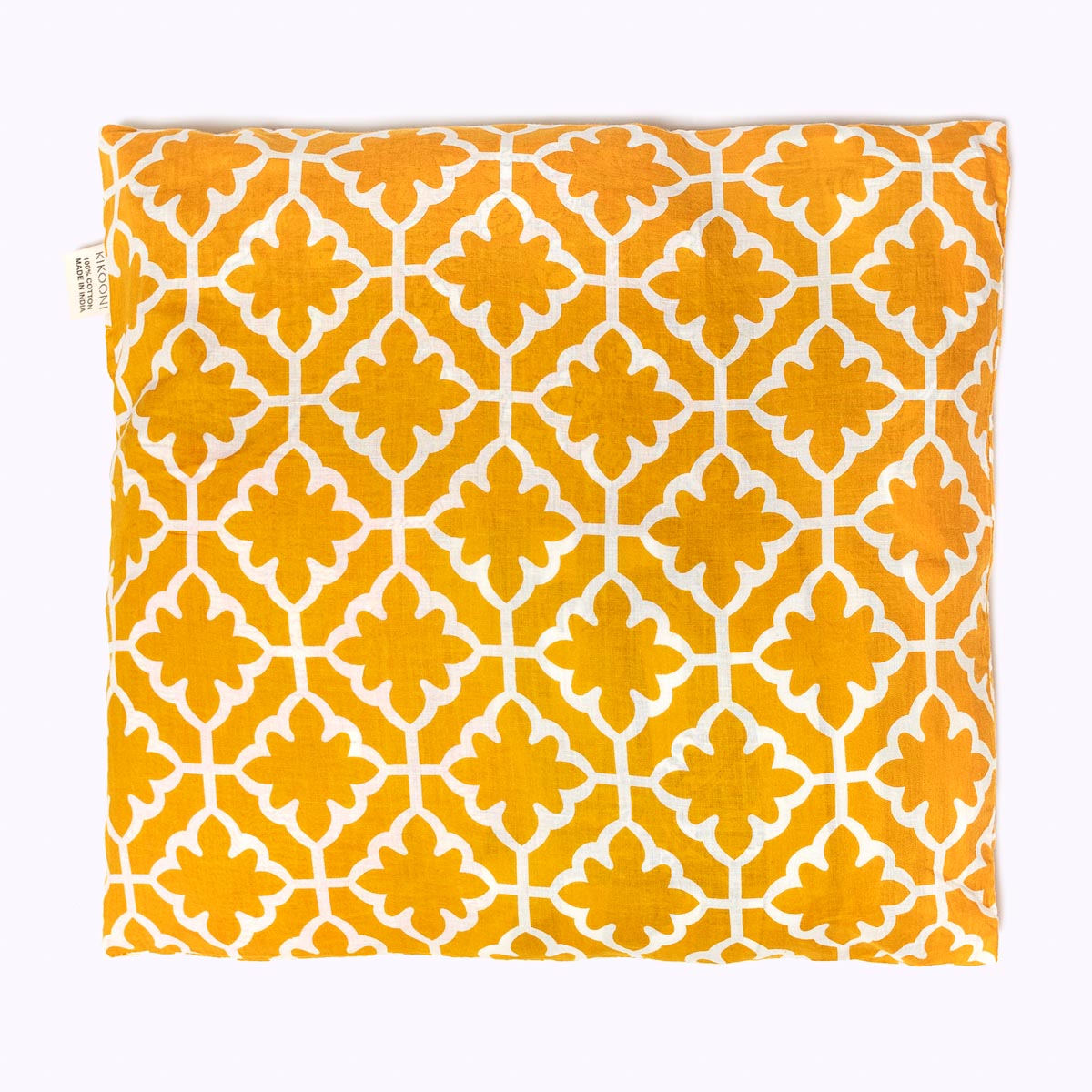Kissenbezug "Golden Magic" Flower - 100% Baumwolle, handbedruckt