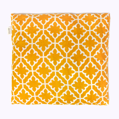 Kissenbezug "Golden Magic"  Flower - 100% Baumwolle, handbedruckt