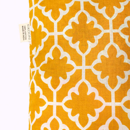 Kissenbezug "Golden Magic"  Flower - 100% Baumwolle, handbedruckt