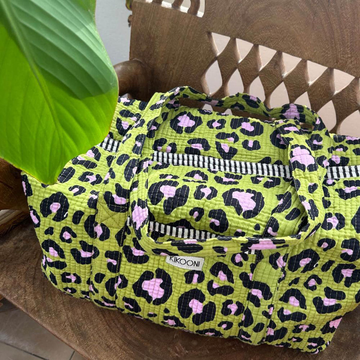 Baumwolltasche "Oh Leo - cosmic green"