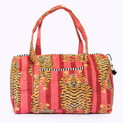 Handgemachte Baumwolltasche  "Poppy Tiger Red"