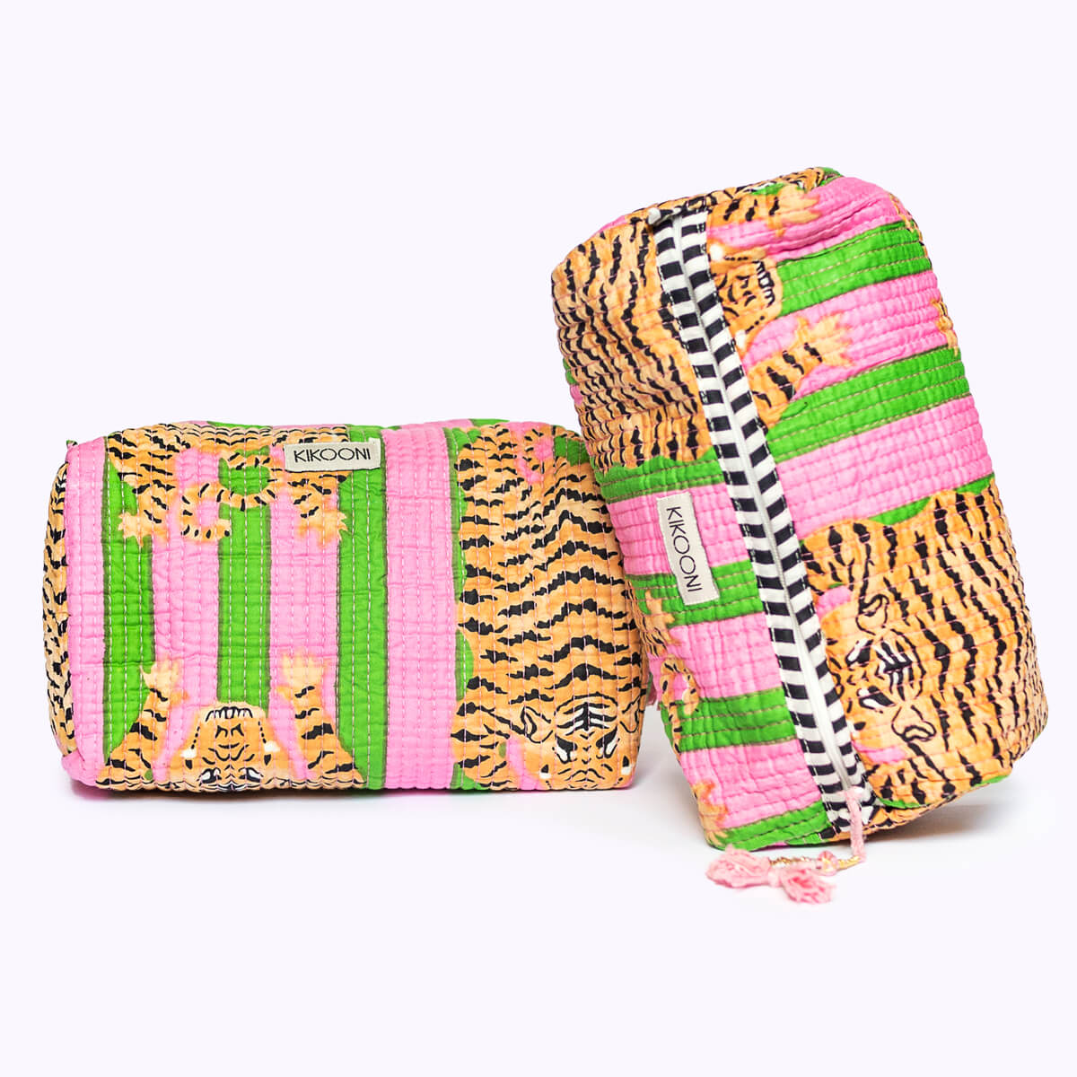 "Poppy Tiger Candy" cosmetic bag