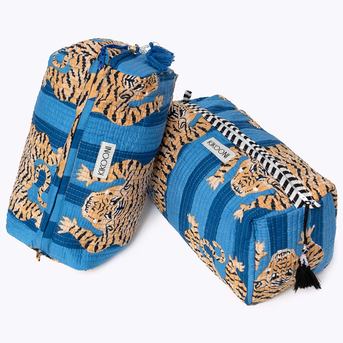 Kosmetiktasche "Poppy Tiger blue"