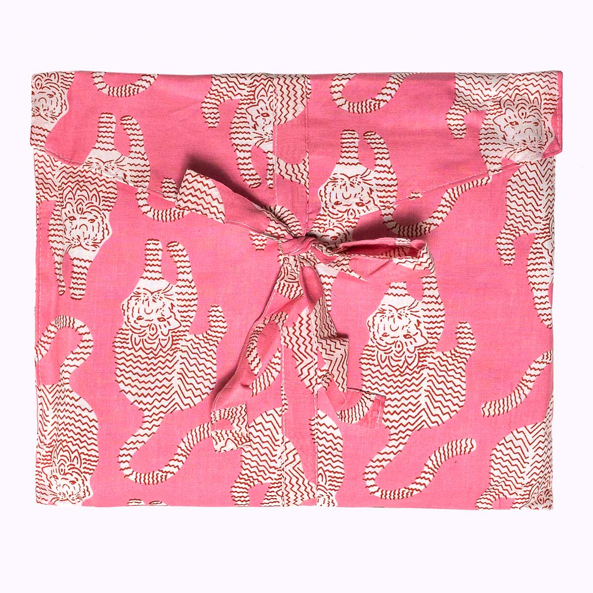 handbedruckter Baumwoll Pyjama "Blush Tiger"