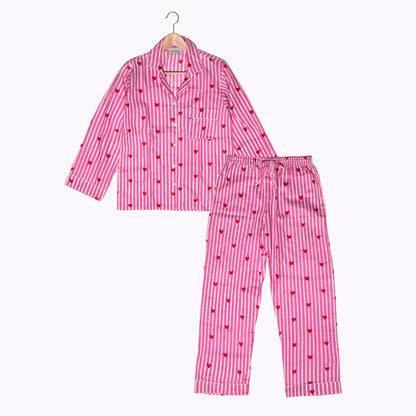 Baumwoll Pyjama "LOVE EDITION" pink