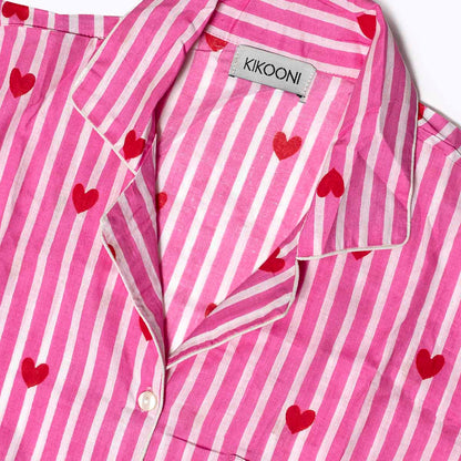 Baumwoll Pyjama "LOVE EDITION" pink