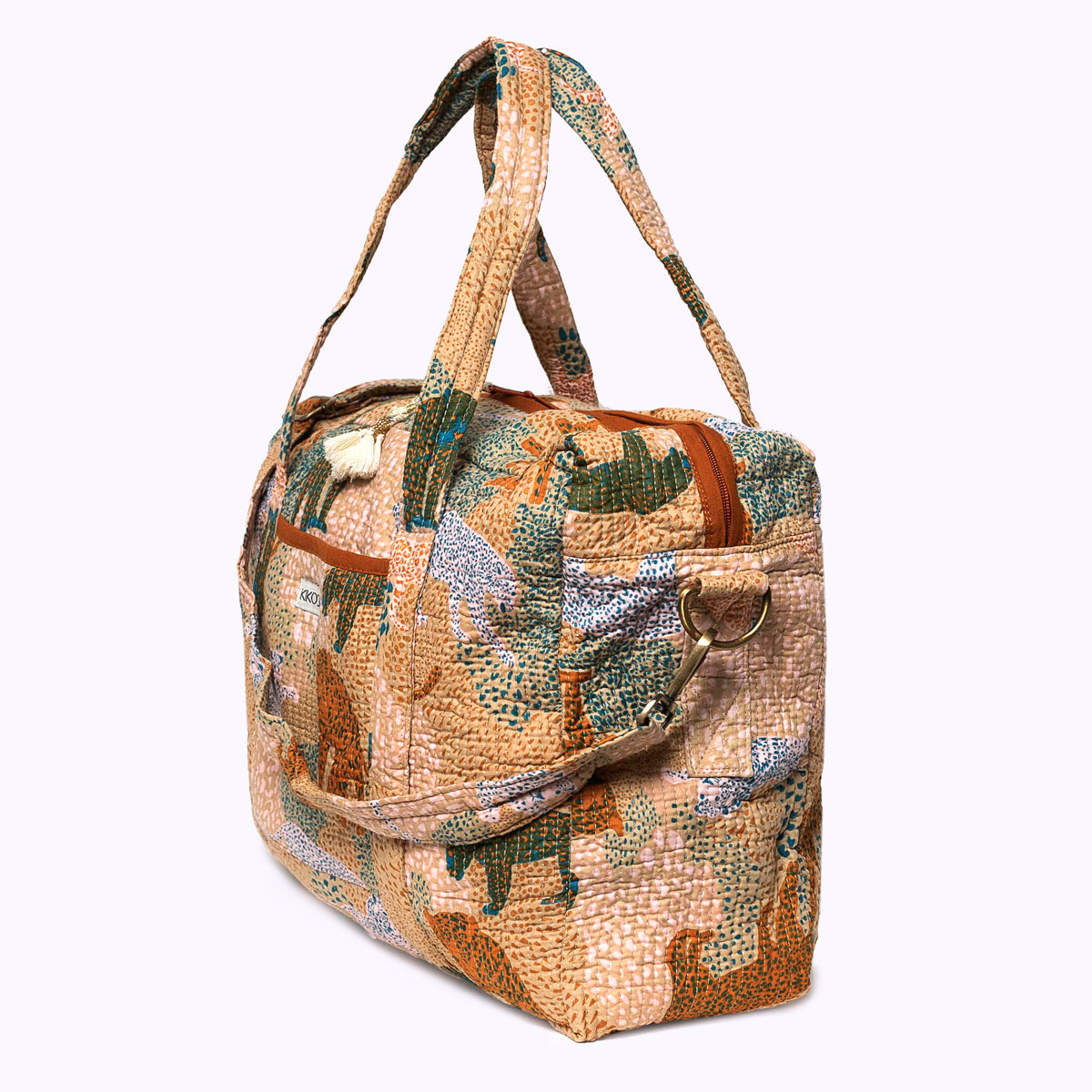 Große Reisetasche "Lucky Leo Beige"