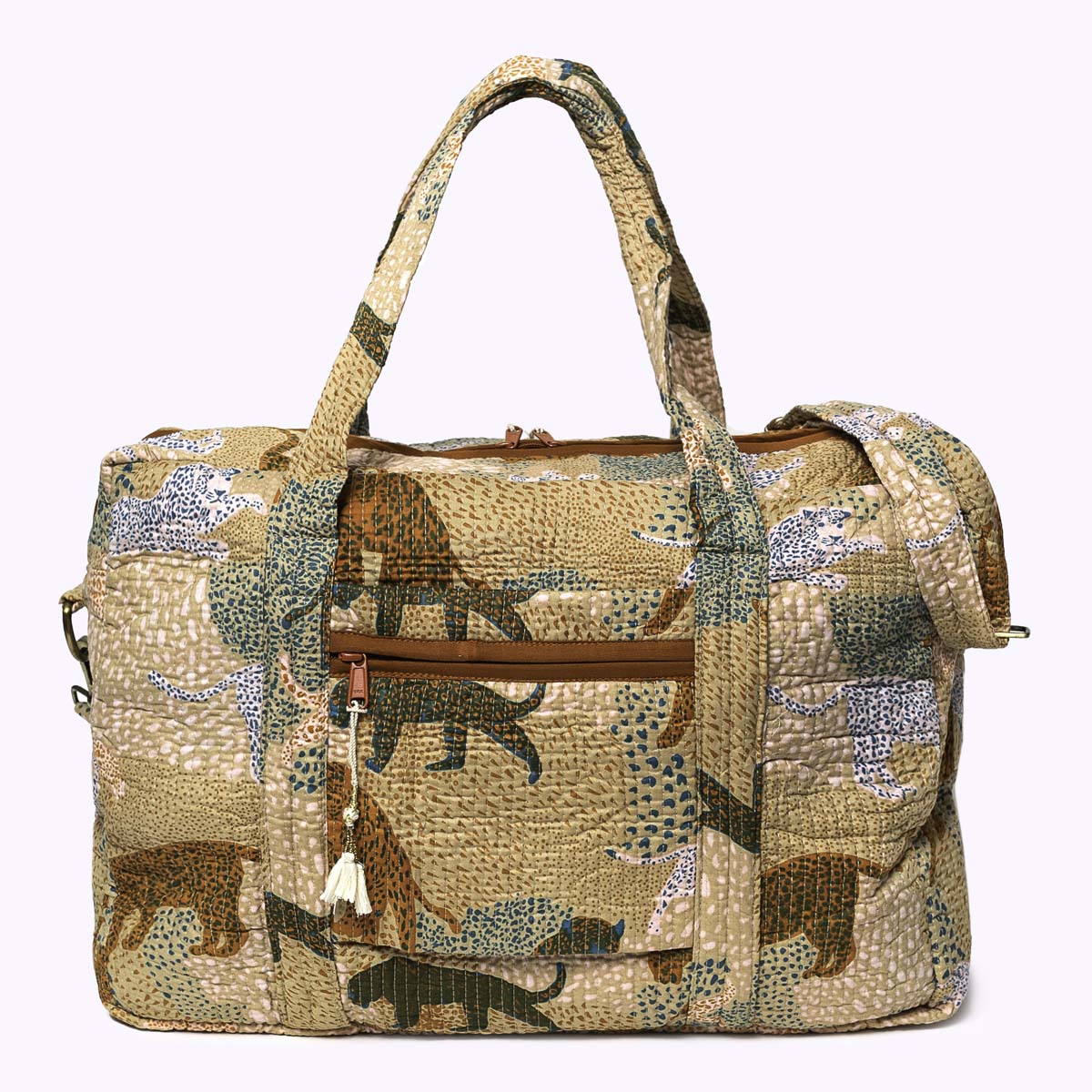 Große Reisetasche "Lucky Leo Beige"