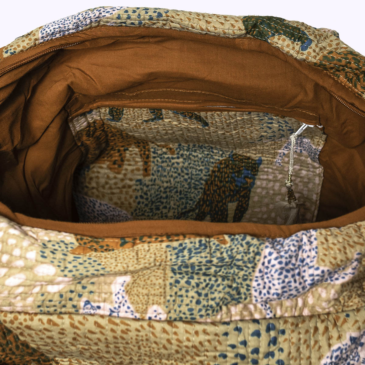 Große Reisetasche "Lucky Leo Beige"