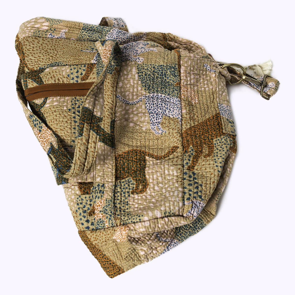 Große Reisetasche "Lucky Leo Beige"