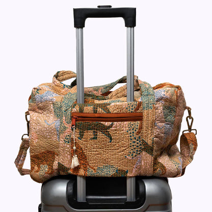 Große Reisetasche "Lucky Leo Beige"