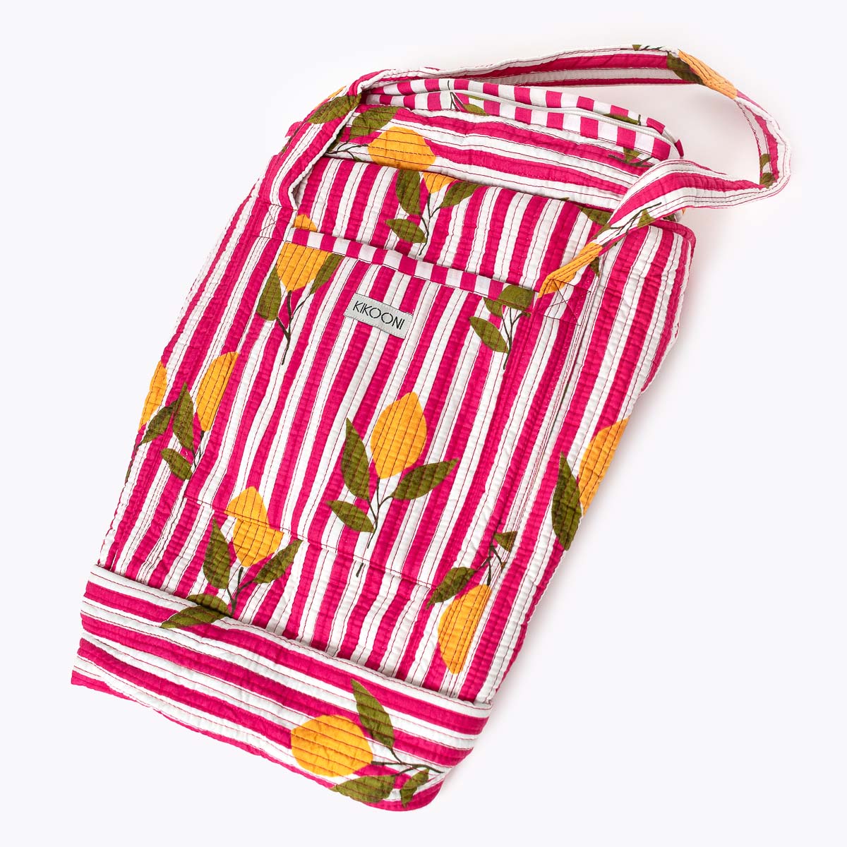 Große Reisetasche "Twisted Lemon pink "
