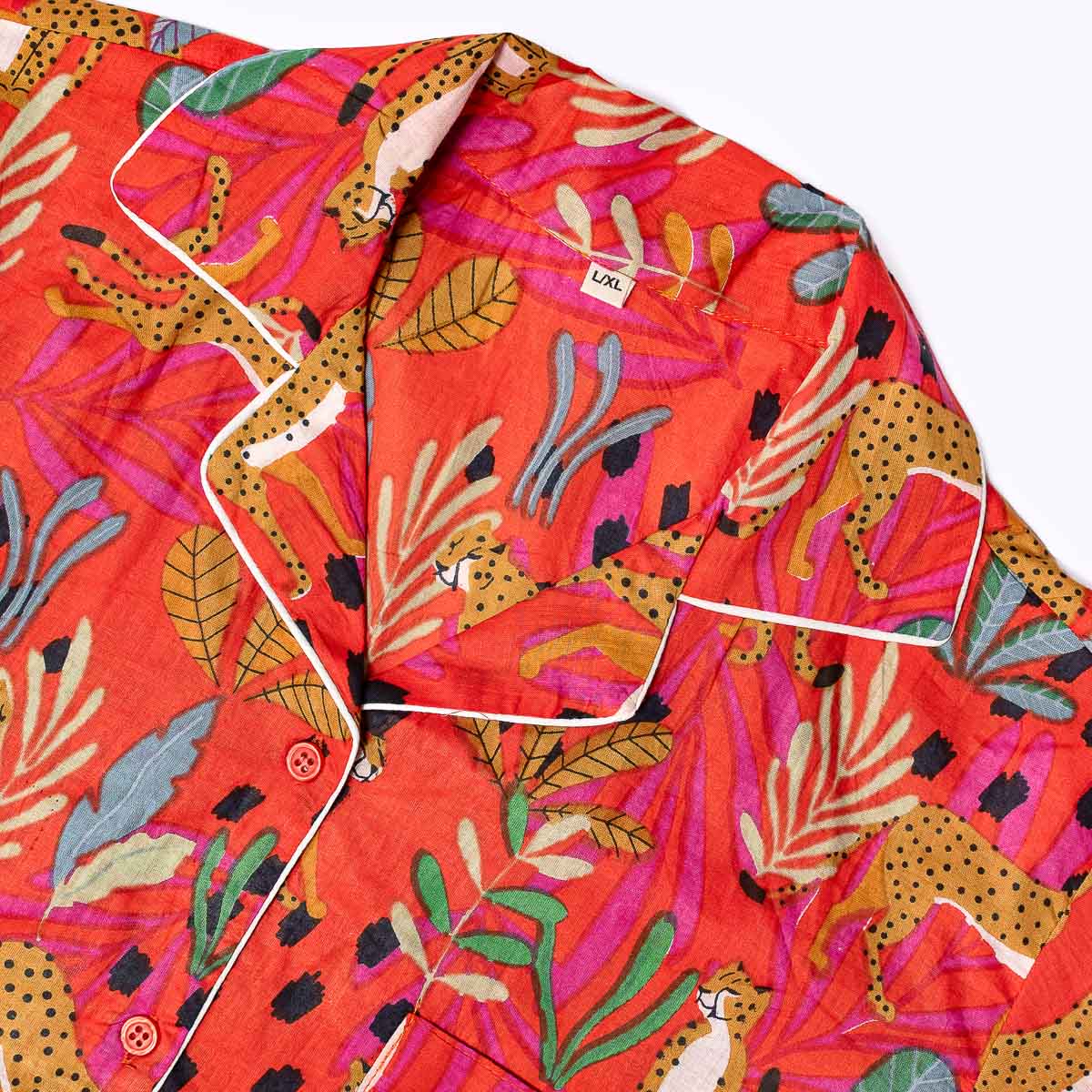 handbedruckter Baumwoll " Safari Sunset "