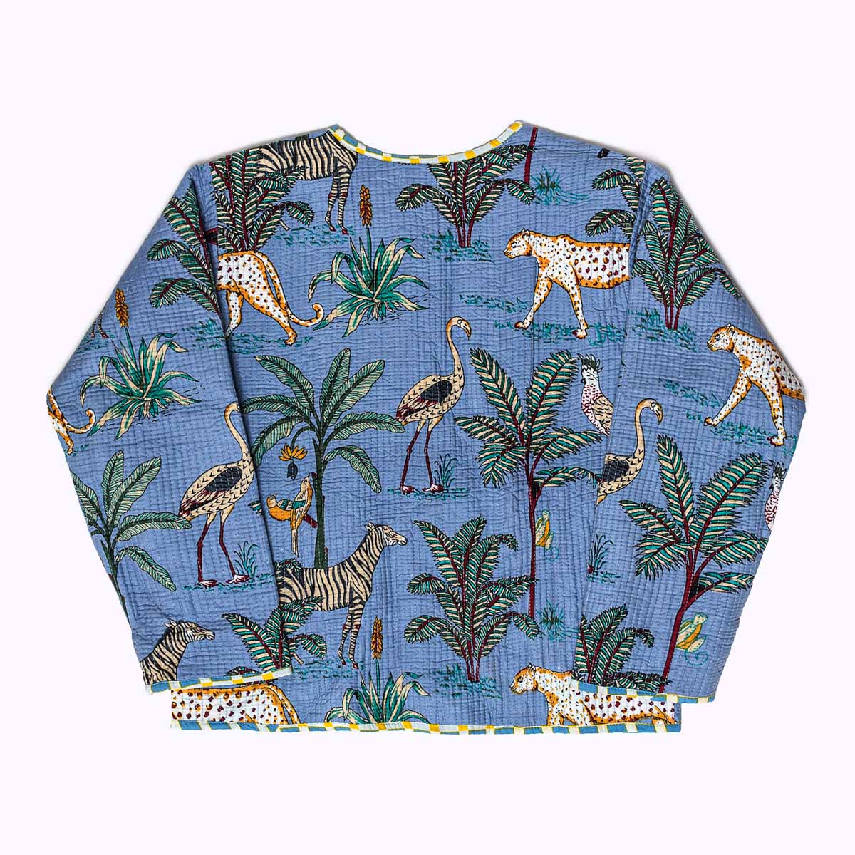 handgefertigte Baumwolljacke "Savanna Blue"