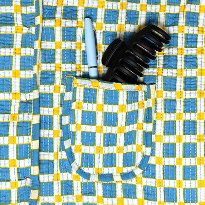 handgefertigte Baumwolljacke "Savanna Blue"