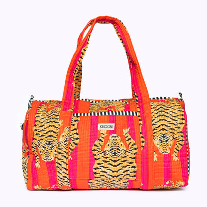 handgemachte Baumwolltasche "Poppy Tiger"