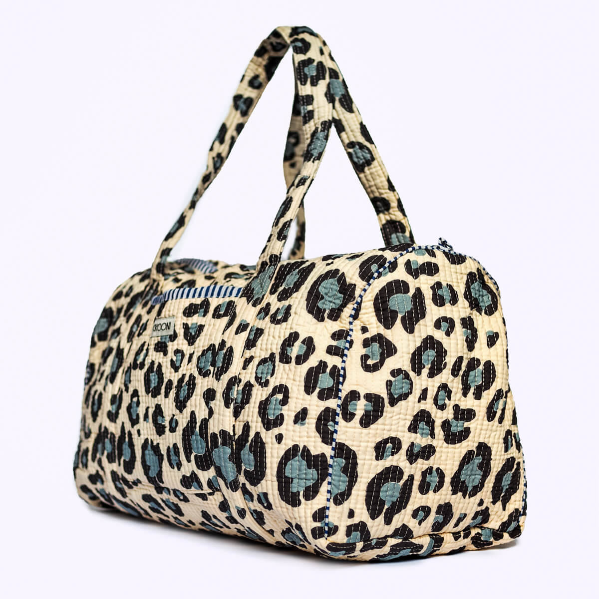 Handgemachte Baumwolltasche "blue Leo"