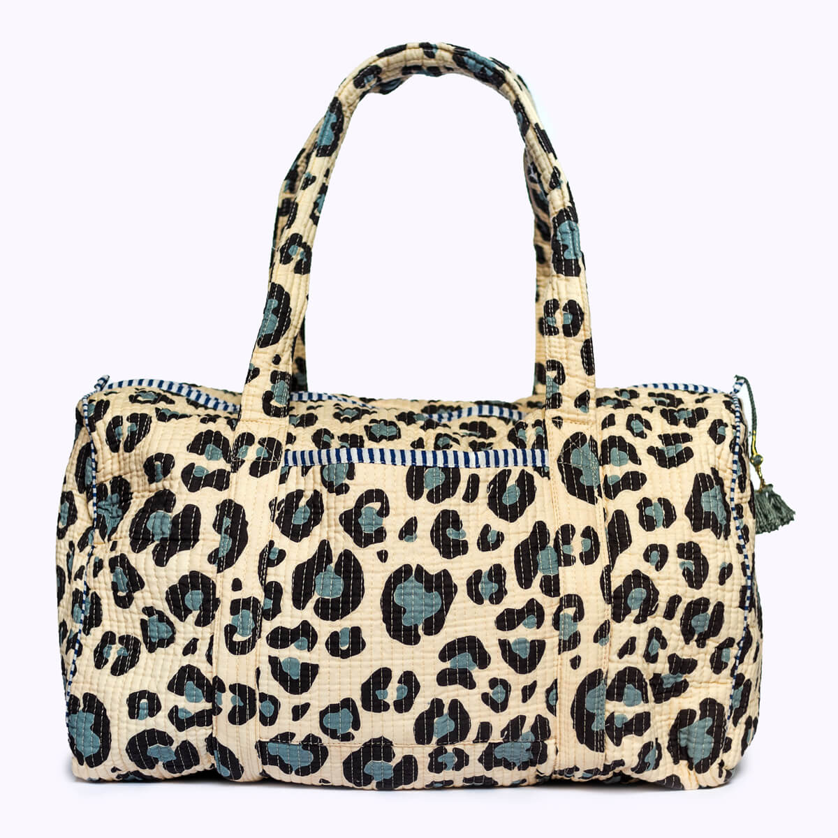 Handmade cotton bag "blue Leo"