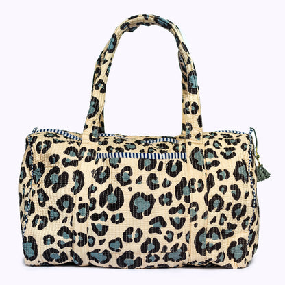 handgemachte Baumwolltasche "blue Leo"