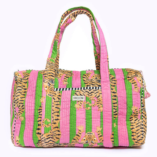 handgemachte Baumwolltasche  "POPPY TIGER Candy"