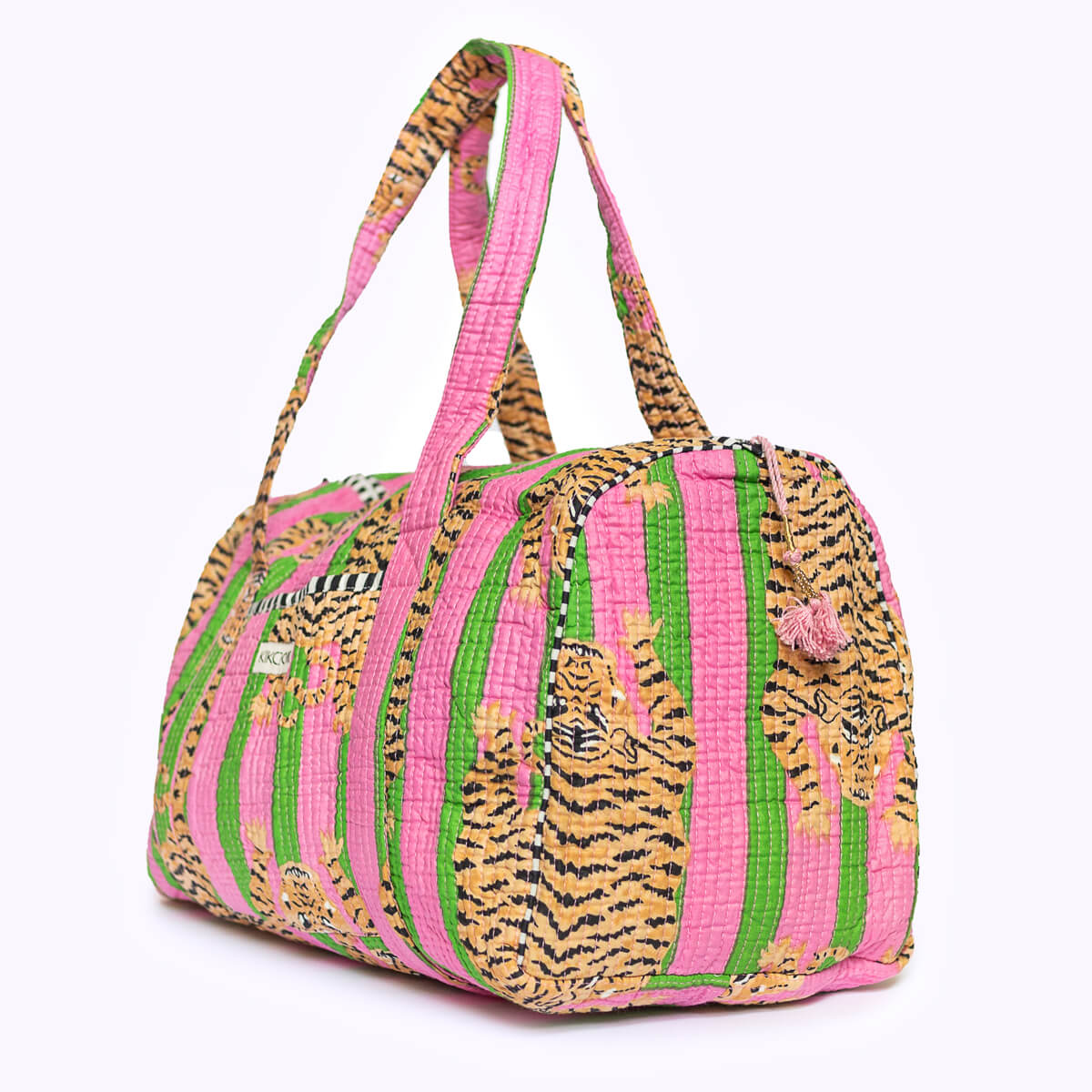 Handmade cotton bag "POPPY TIGER Candy"