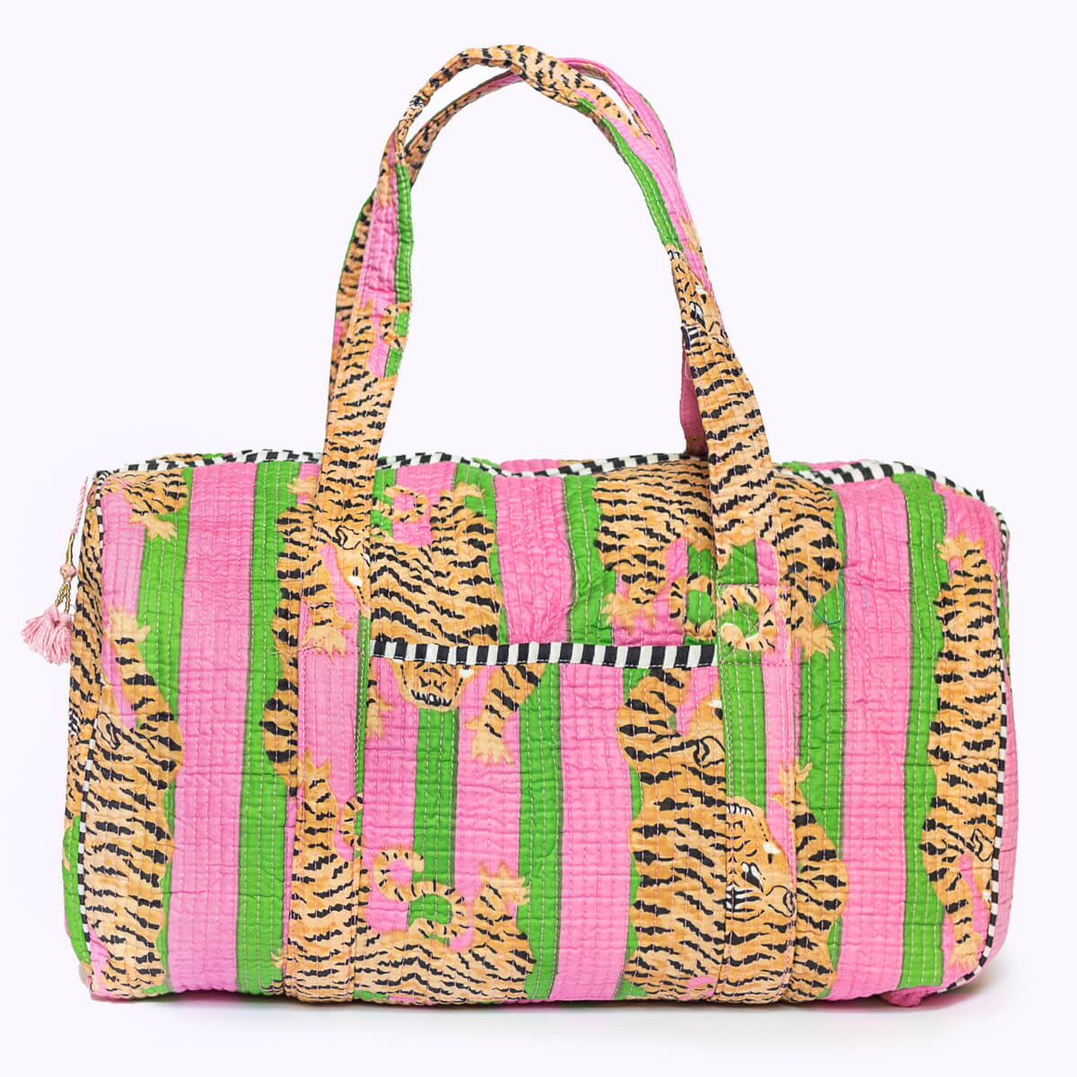Handgemachte Baumwolltasche  "POPPY TIGER Candy"