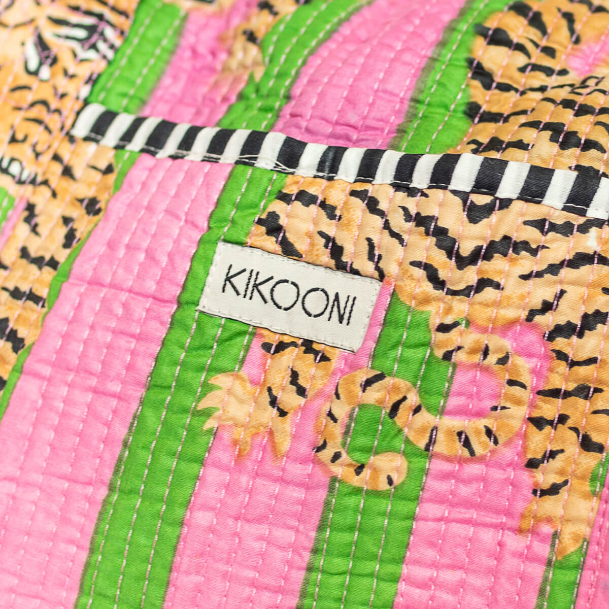 Handgemachte Baumwolltasche  "POPPY TIGER Candy"