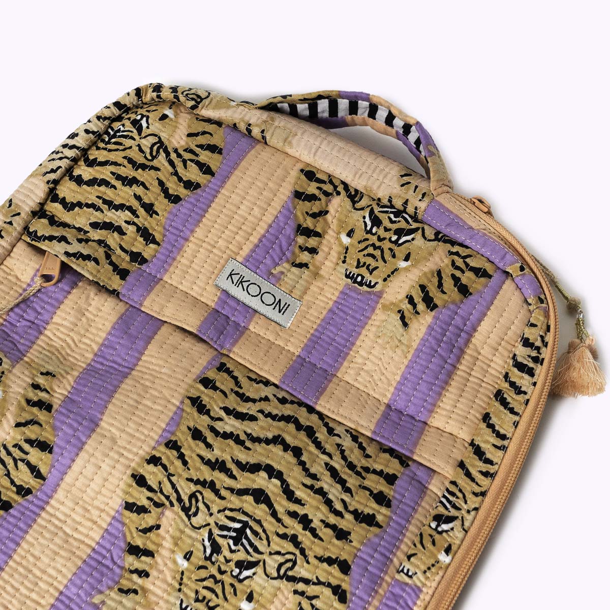 14 Zoll - kleine Handgemachte Laptoptasche "Poppy Tiger Peach"