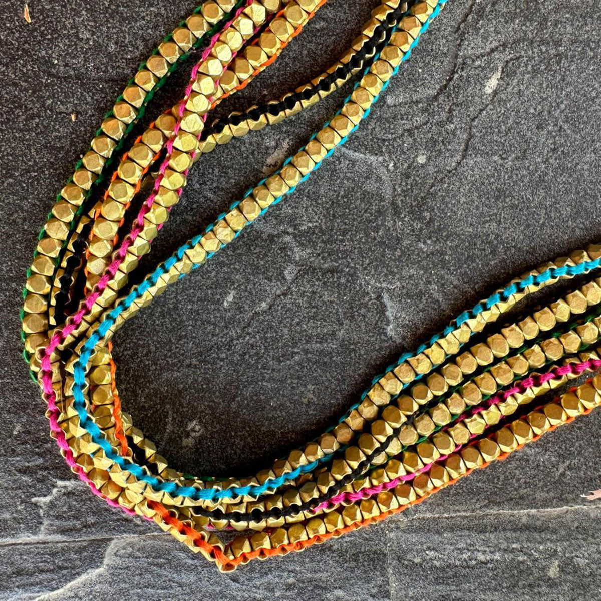 Handmade Dokra necklace "Solid Love"
