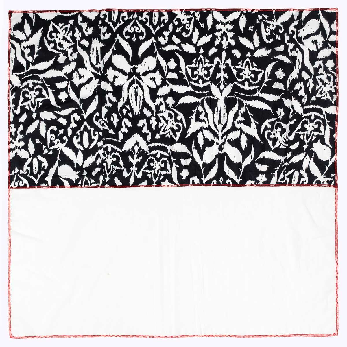 KIKOONI Statement Scarf 73 "Black Flower"