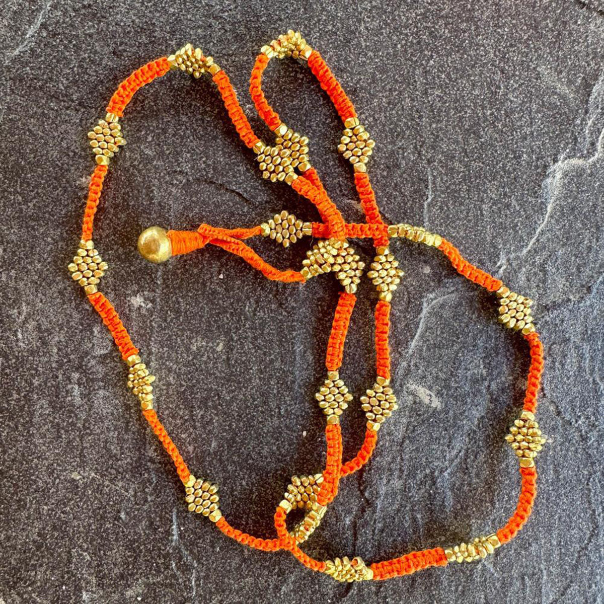 Handmade Dokra necklace "Summerlove"