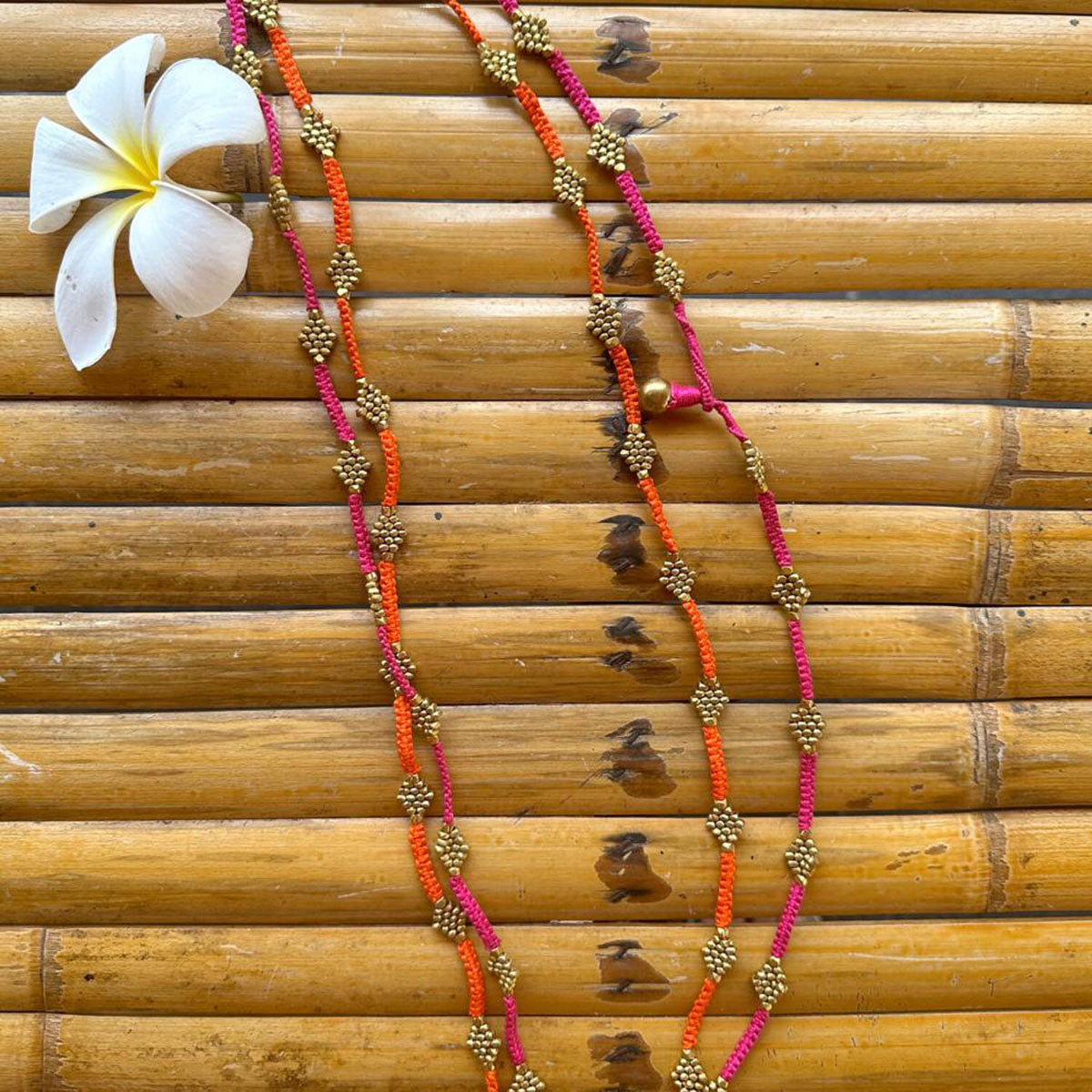 Handmade Dokra necklace "Summerlove"