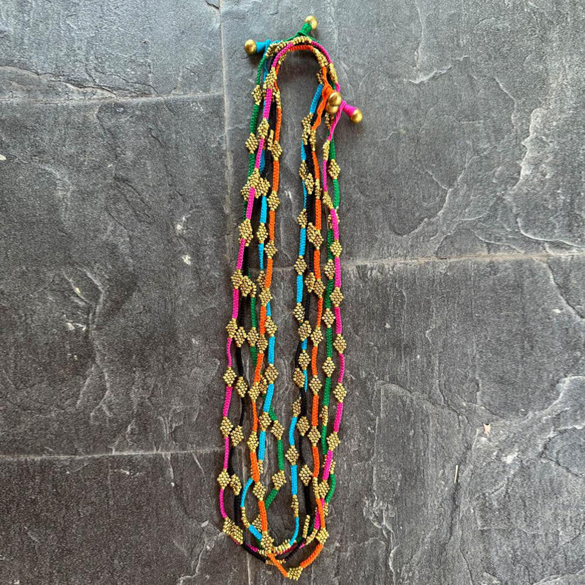 Handmade Dokra necklace "Summerlove"