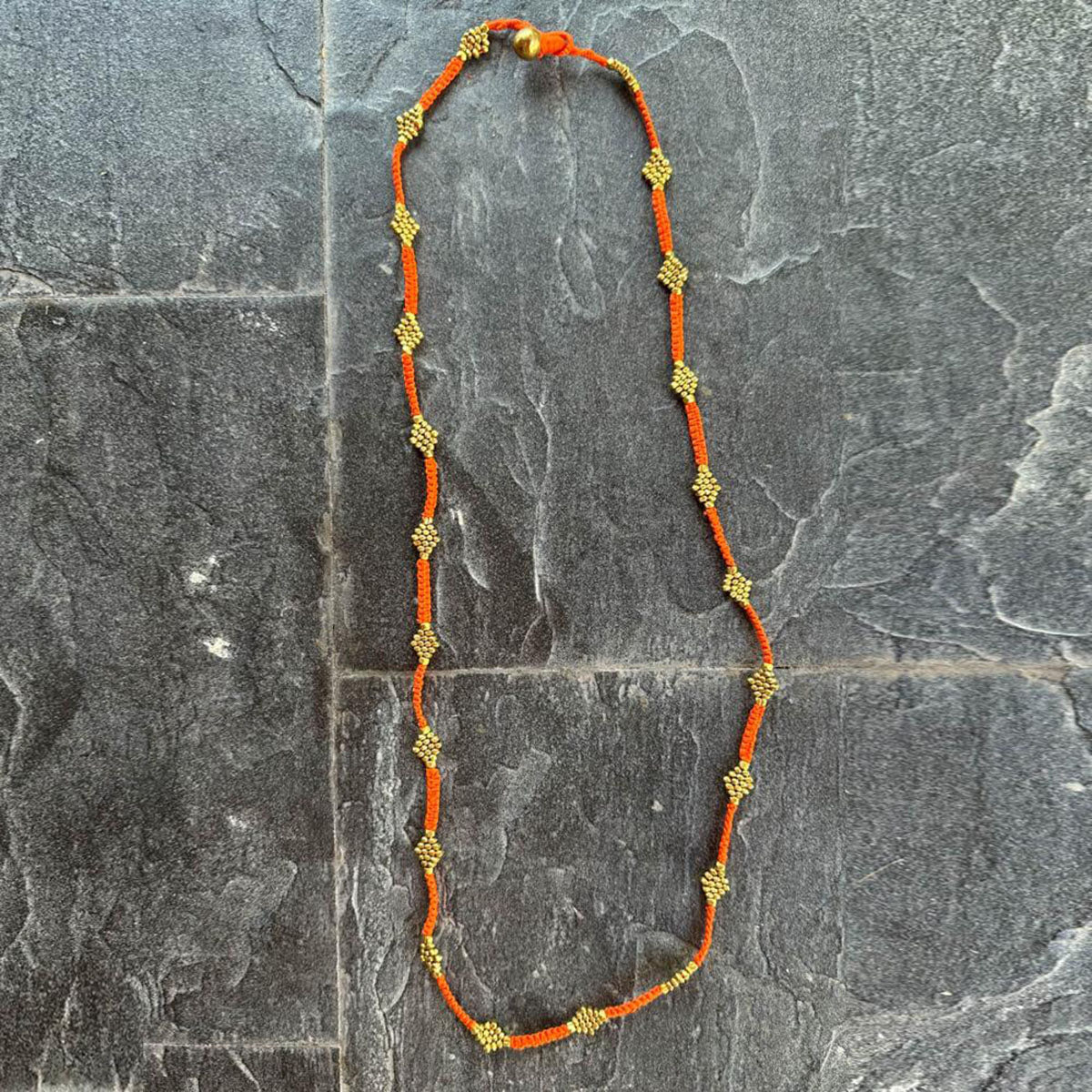 Handmade Dokra necklace "Summerlove"
