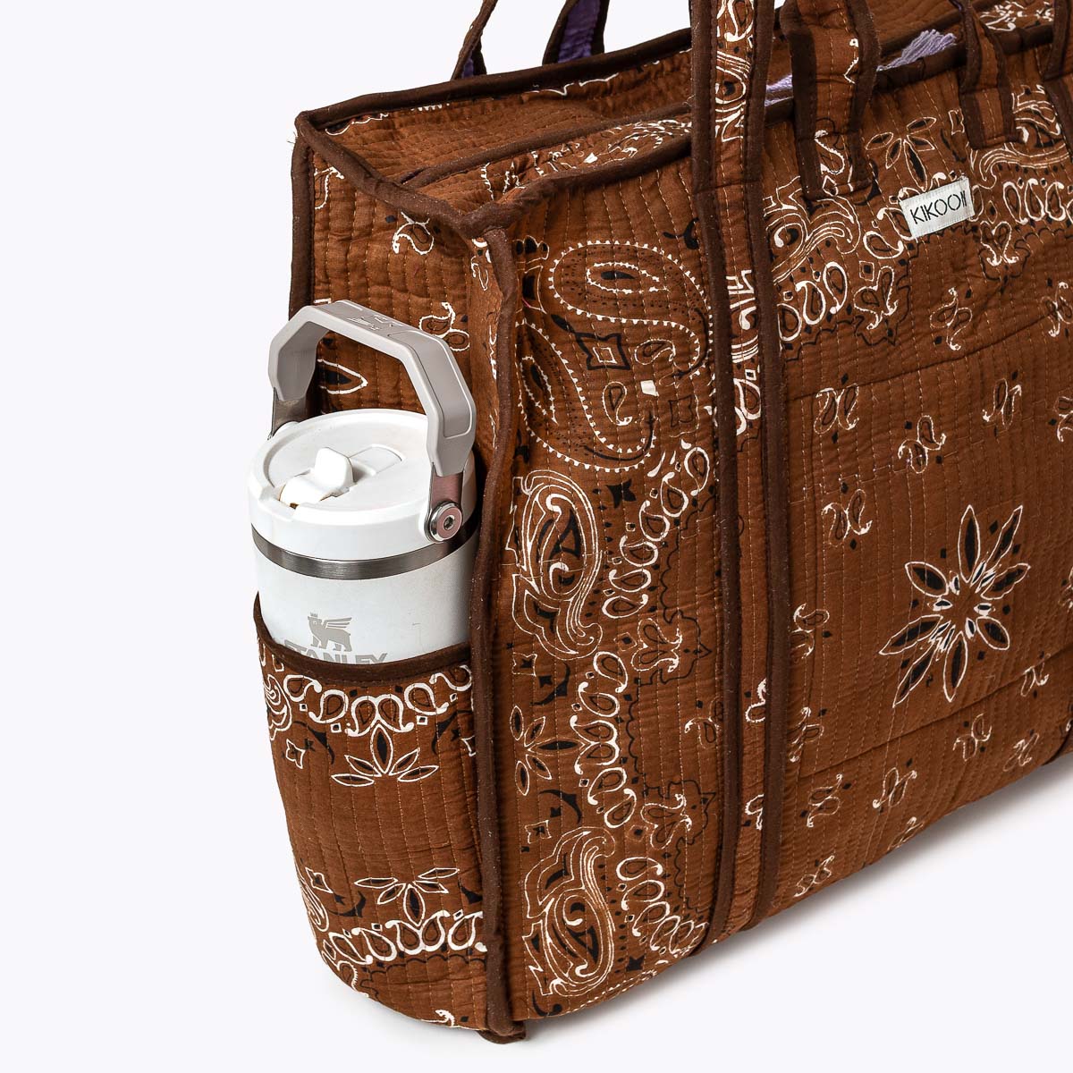 Reise Tote Bag  "Paisley Espresso"