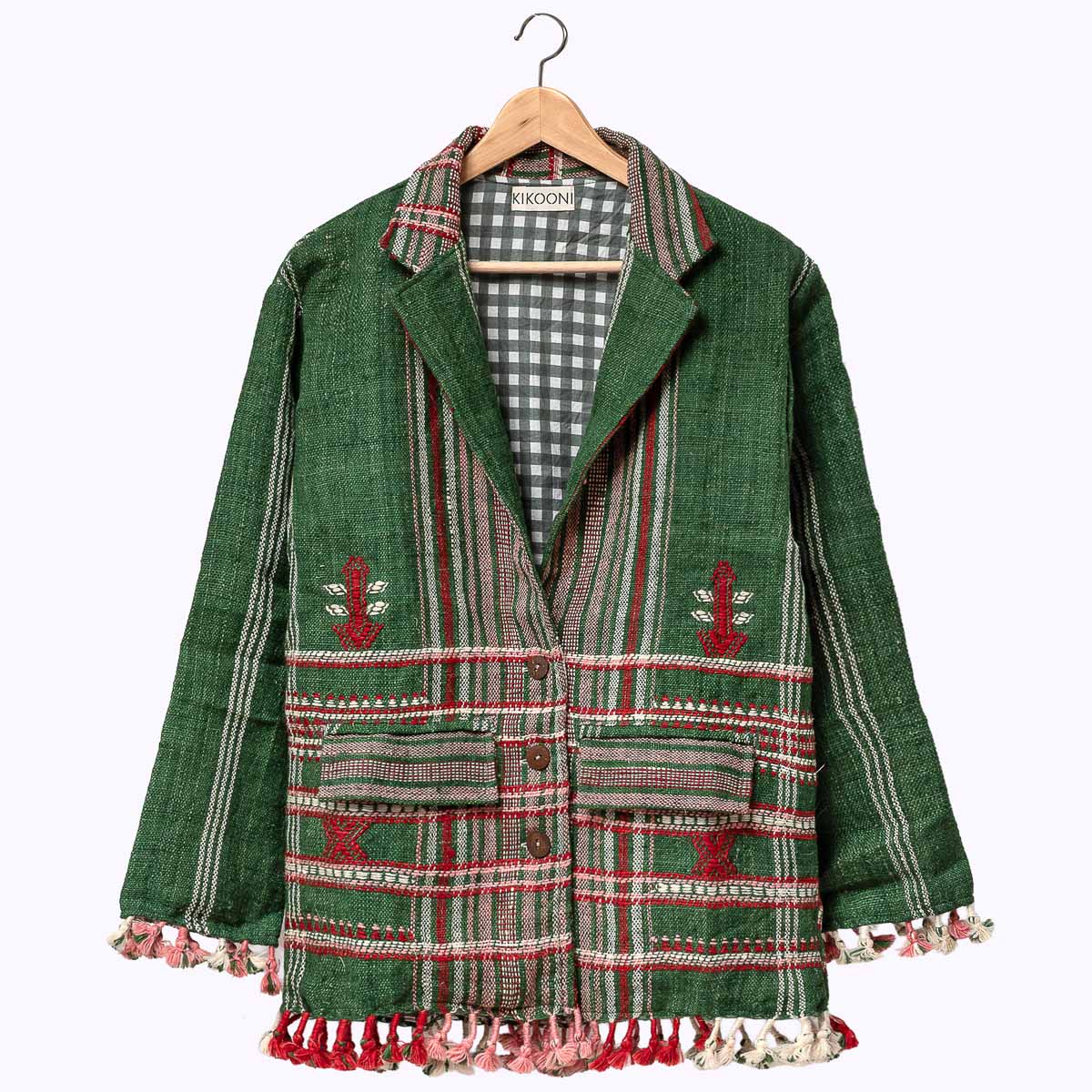 Merino Wolljacke Powerful Green
