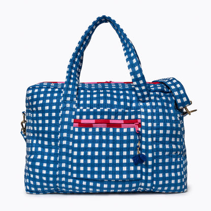 Große Reisetasche "Happy Checks" blue