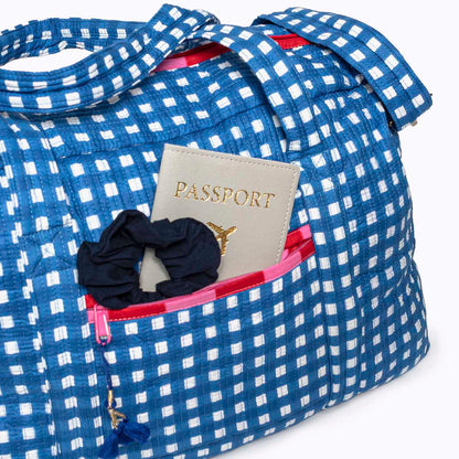 Große Reisetasche "Happy Checks" blue