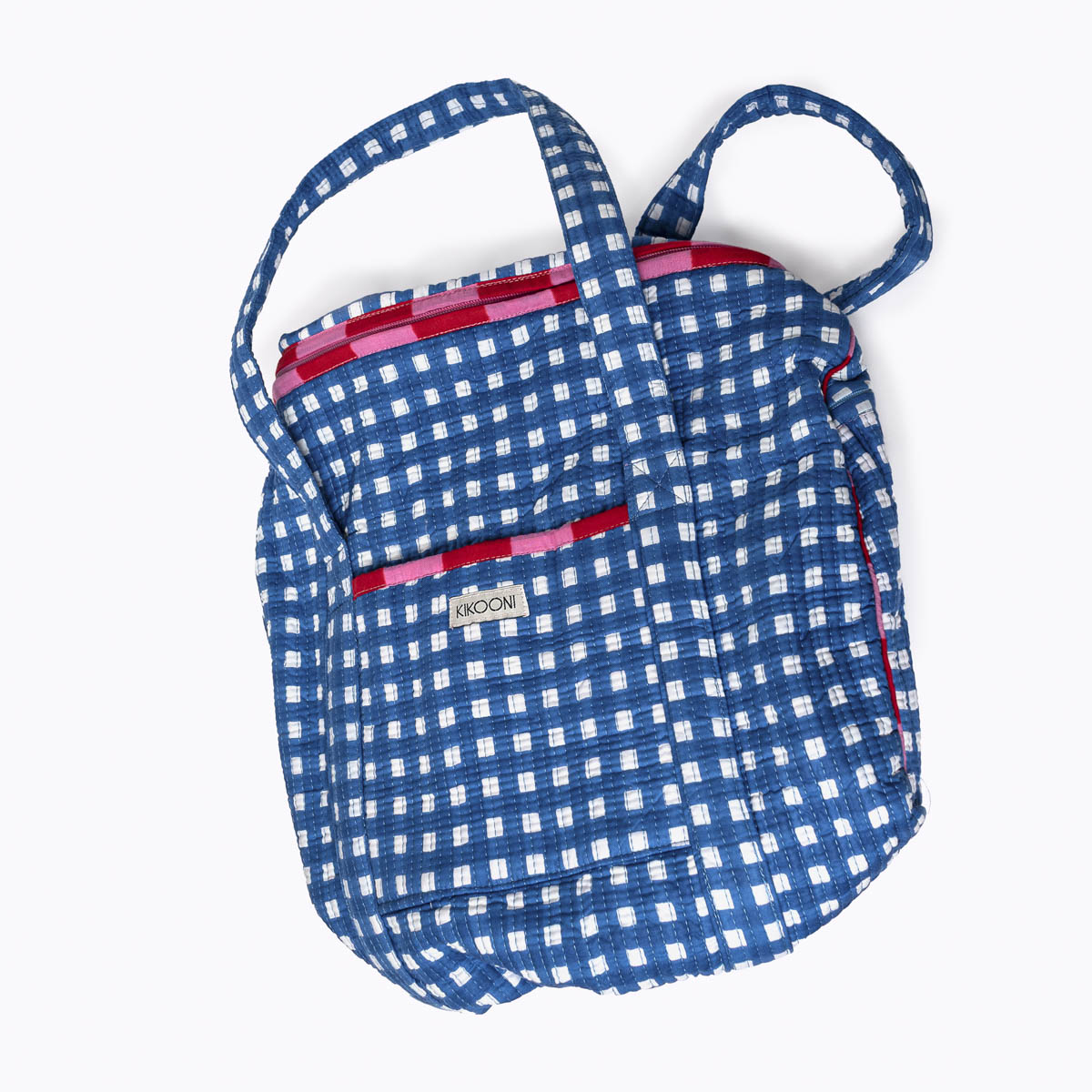 Große Reisetasche "Happy Checks" blue