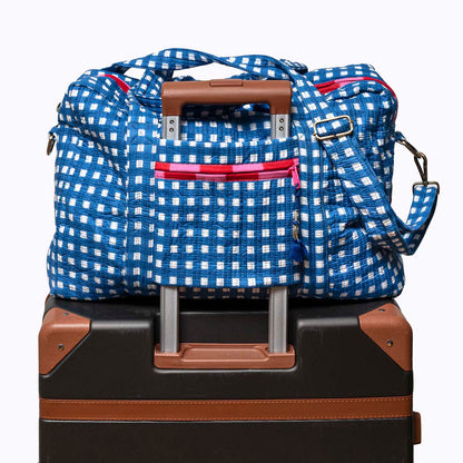 Große Reisetasche "Happy Checks" blue