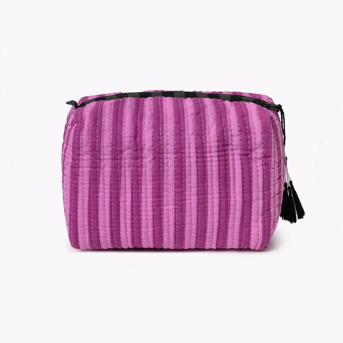 kleine Kosmetiktasche  "Thin Stripes Berry"