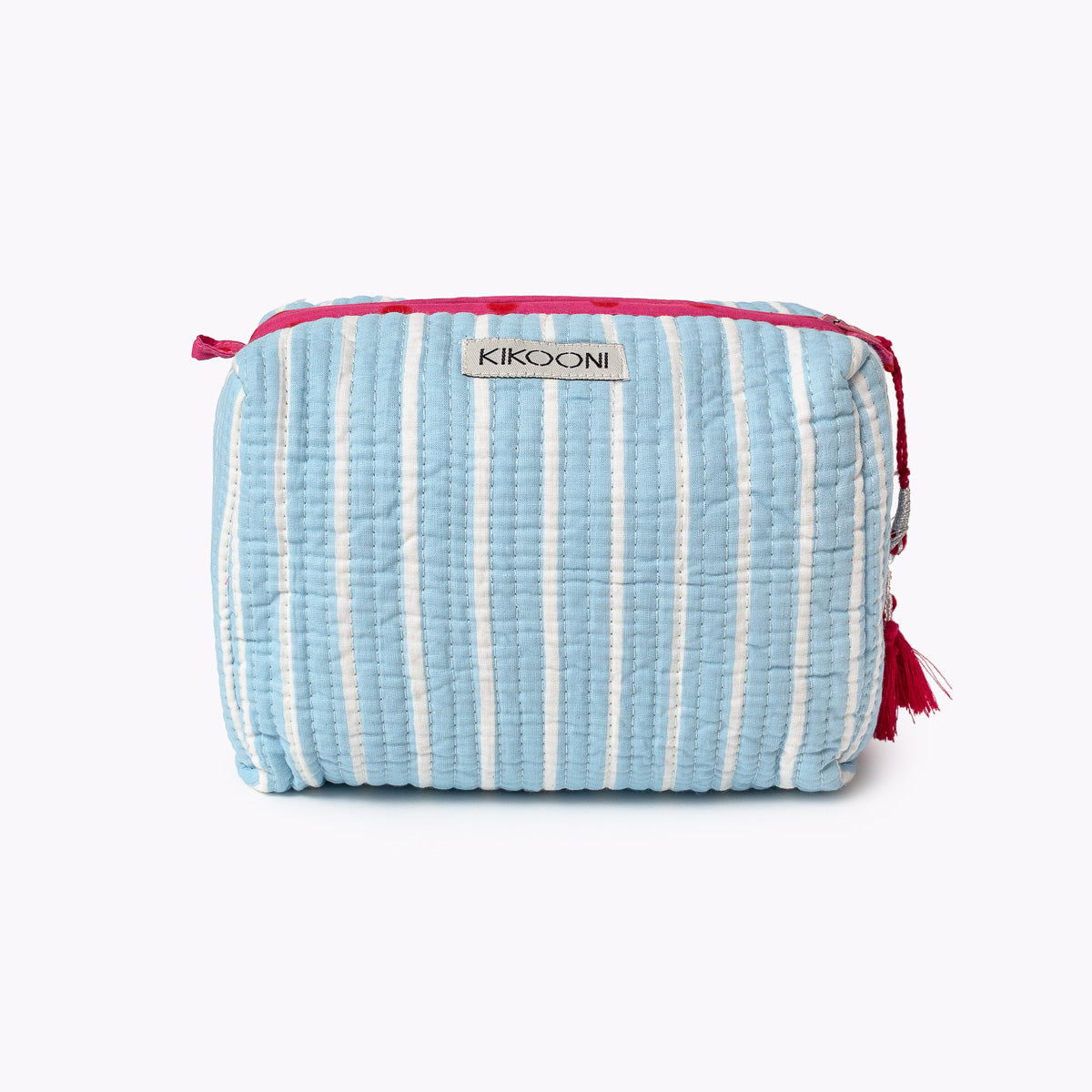 Kleine Kosmetiktasche "Thin Stripes B. Blue"