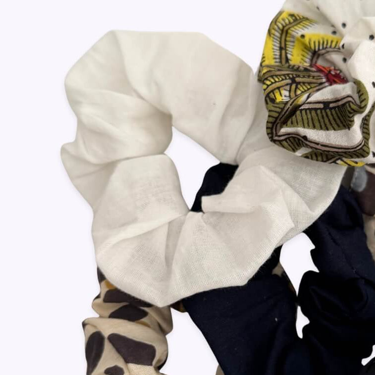 Baumwollscrunchie "snow white"