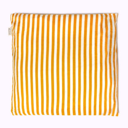 Kissenbezug "Golden Magic"  Stripes  - 100% Baumwolle, handbedruckt