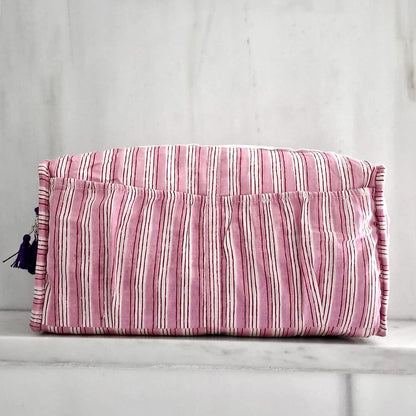 handmade cosmetic bag "Purple Ikat"