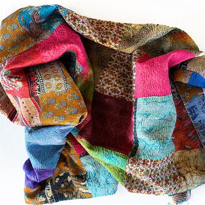 XL - Kantha Scarf "THAMBI" 